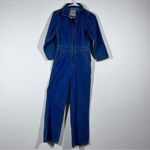 Liquor N Poker rock rebellious denim est 2012
Denim Coveralls Jumpsuit 
▪️Size 8